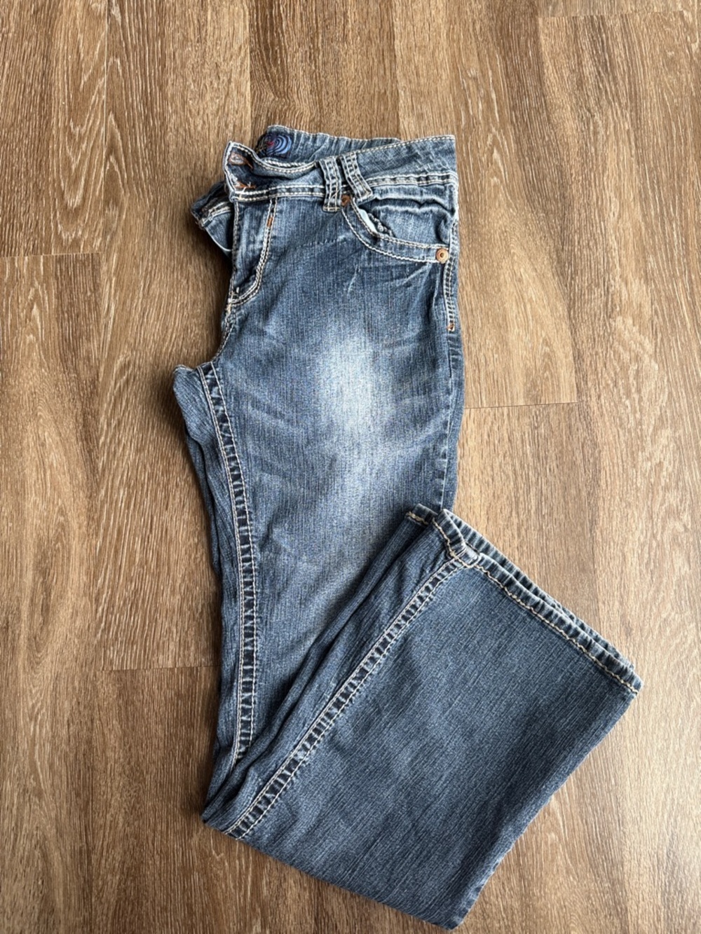 Angels Y2K Flare Leg Jeans - Picture 7 of 7